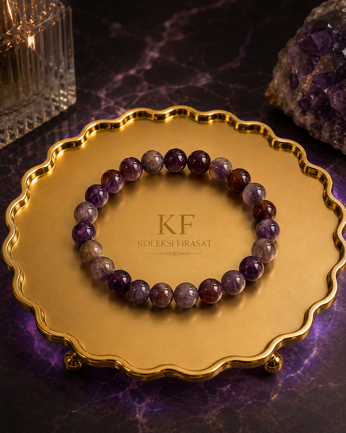 UNGU PENGANTAR TIDUR Chevron Amethyst